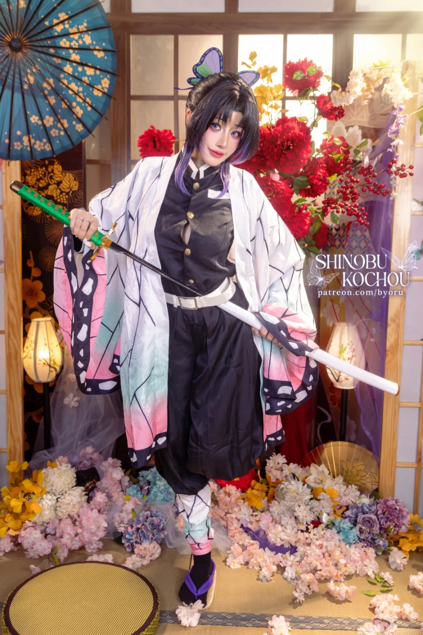 Byoru ビョル cosplay Shinobu Kocho Kimetsu No Yaiba 6