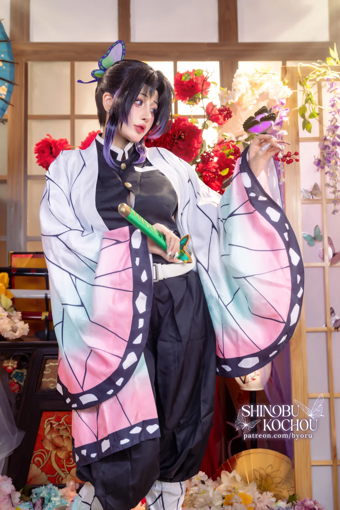 Byoru ビョル cosplay Shinobu Kocho Kimetsu No Yaiba 4