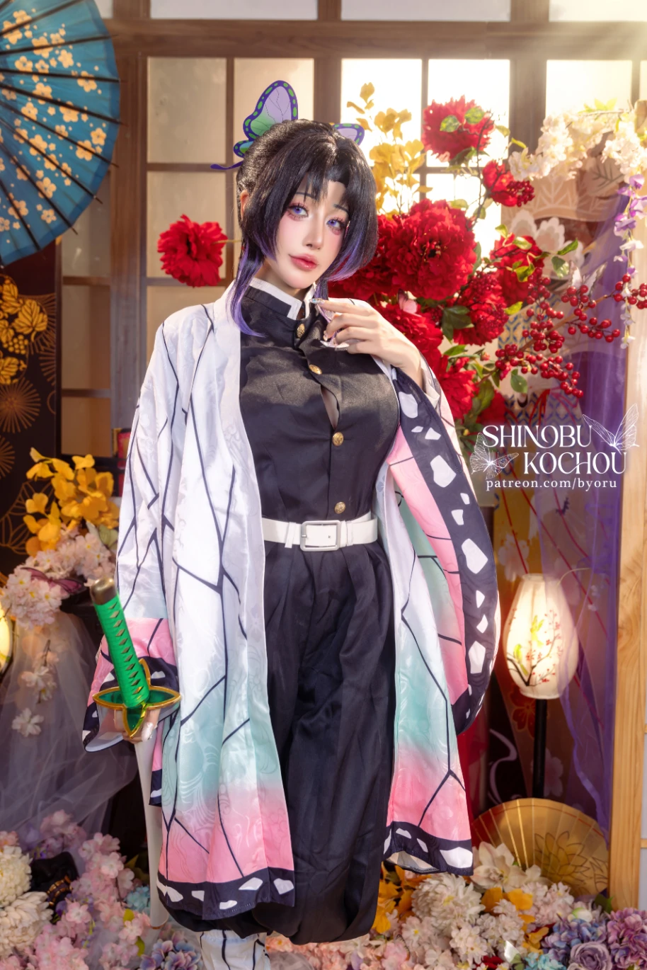 Byoru ビョル cosplay Shinobu Kocho Kimetsu No Yaiba 8