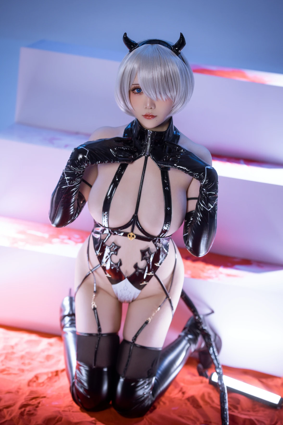 Hoshilily 星之迟迟 cosplay 2B NierAutomata Part 2 30