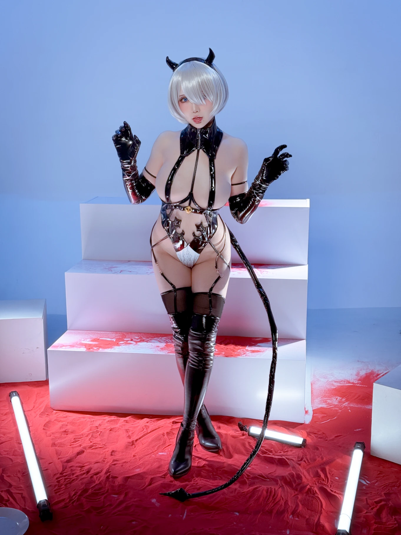 Hoshilily 星之迟迟 cosplay 2B NierAutomata Part 2 56