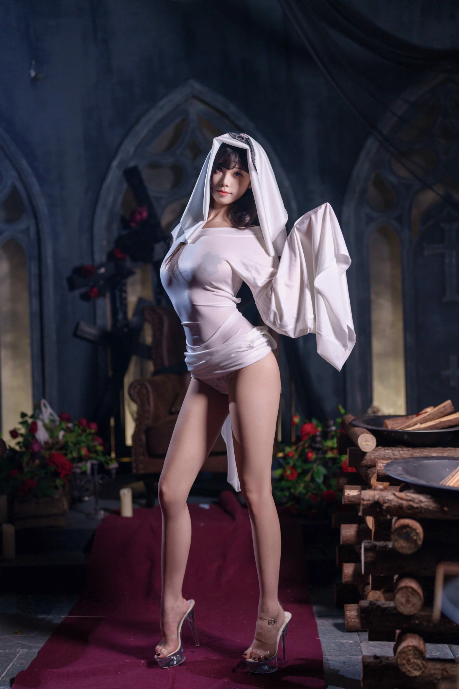 Meeu (蜜汁猫裘) - Ghost Girl Ero Cosplay: Ethereal Beauty Meets Haunting Seduction