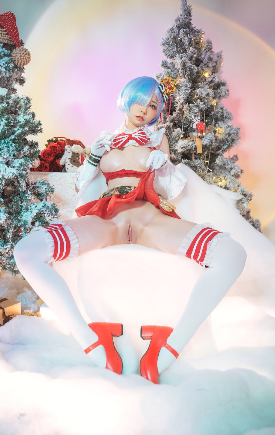 Nekokoyoshi 爆机少女喵小吉 cosplay Rem ReZero 13