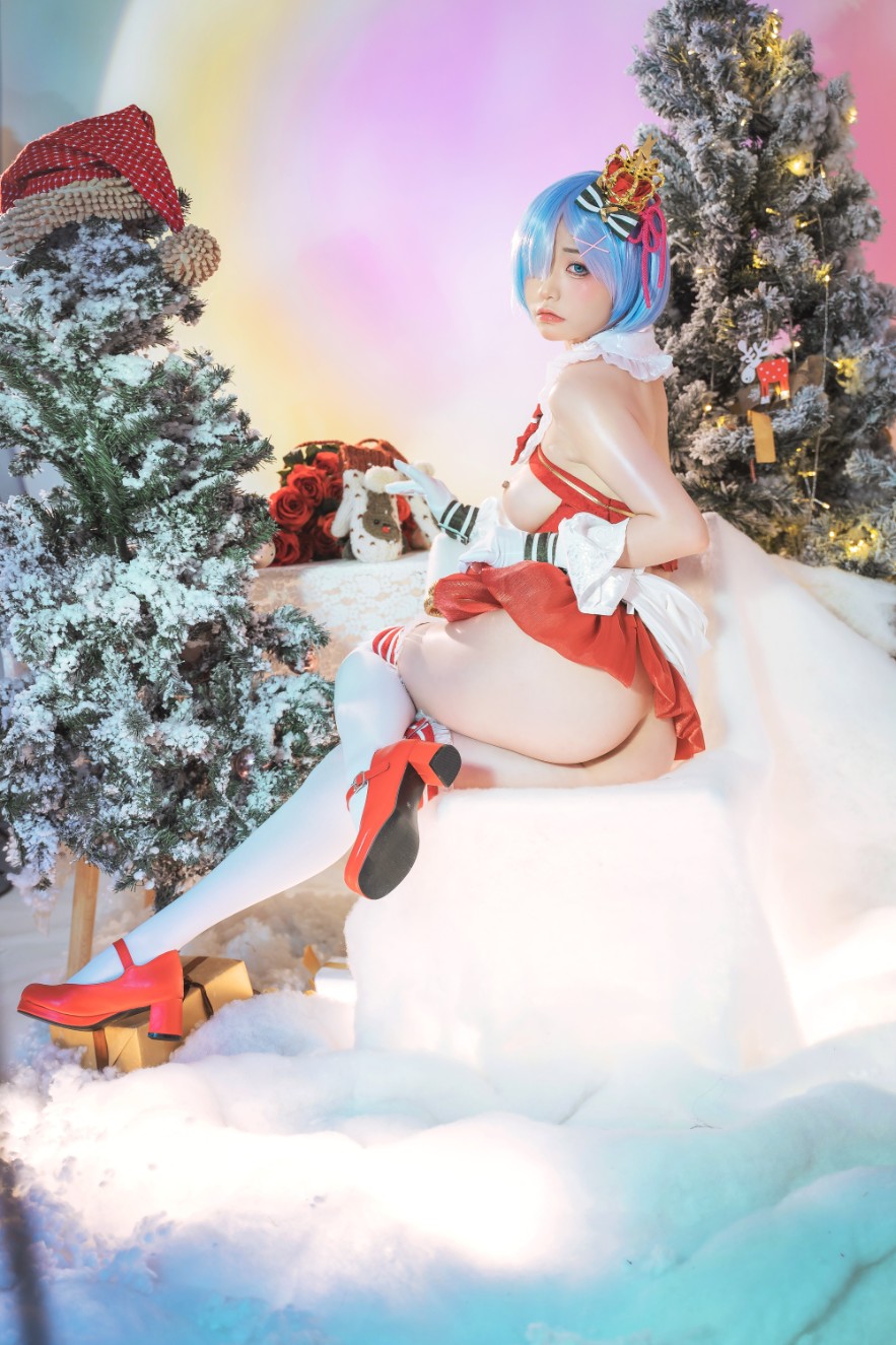 Nekokoyoshi 爆机少女喵小吉 cosplay Rem ReZero 14
