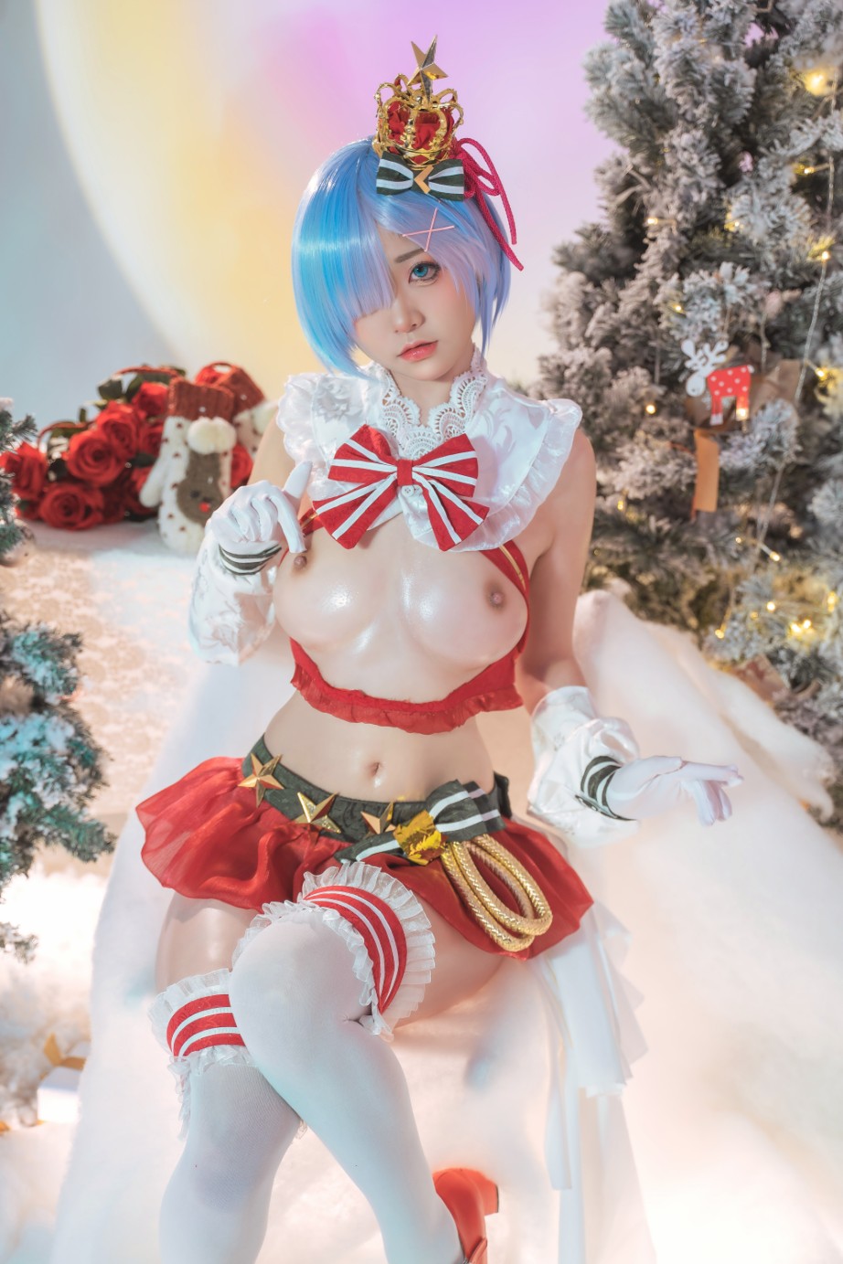 Nekokoyoshi 爆机少女喵小吉 cosplay Rem ReZero 8