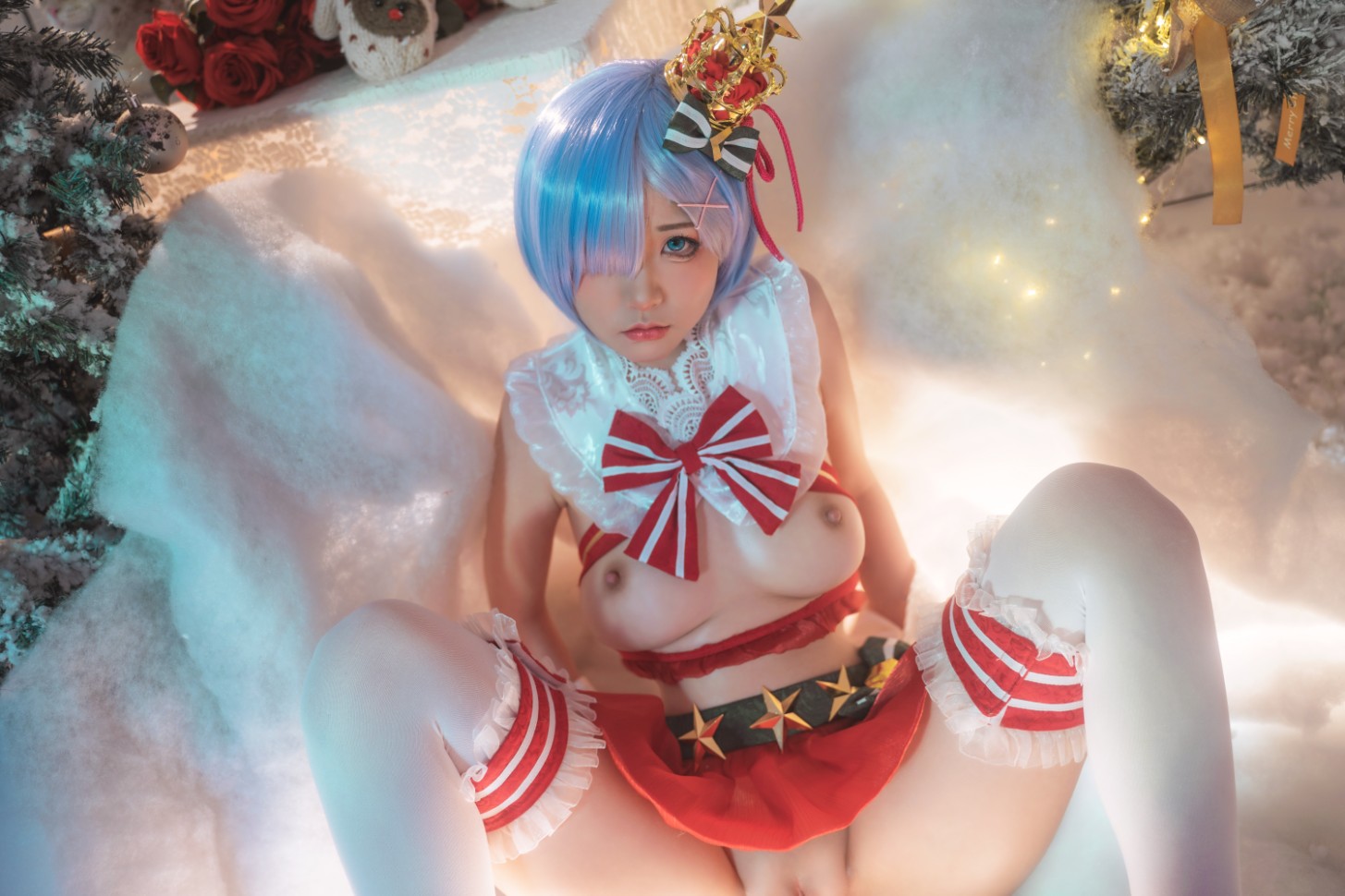 Nekokoyoshi 爆机少女喵小吉 cosplay Rem ReZero 26