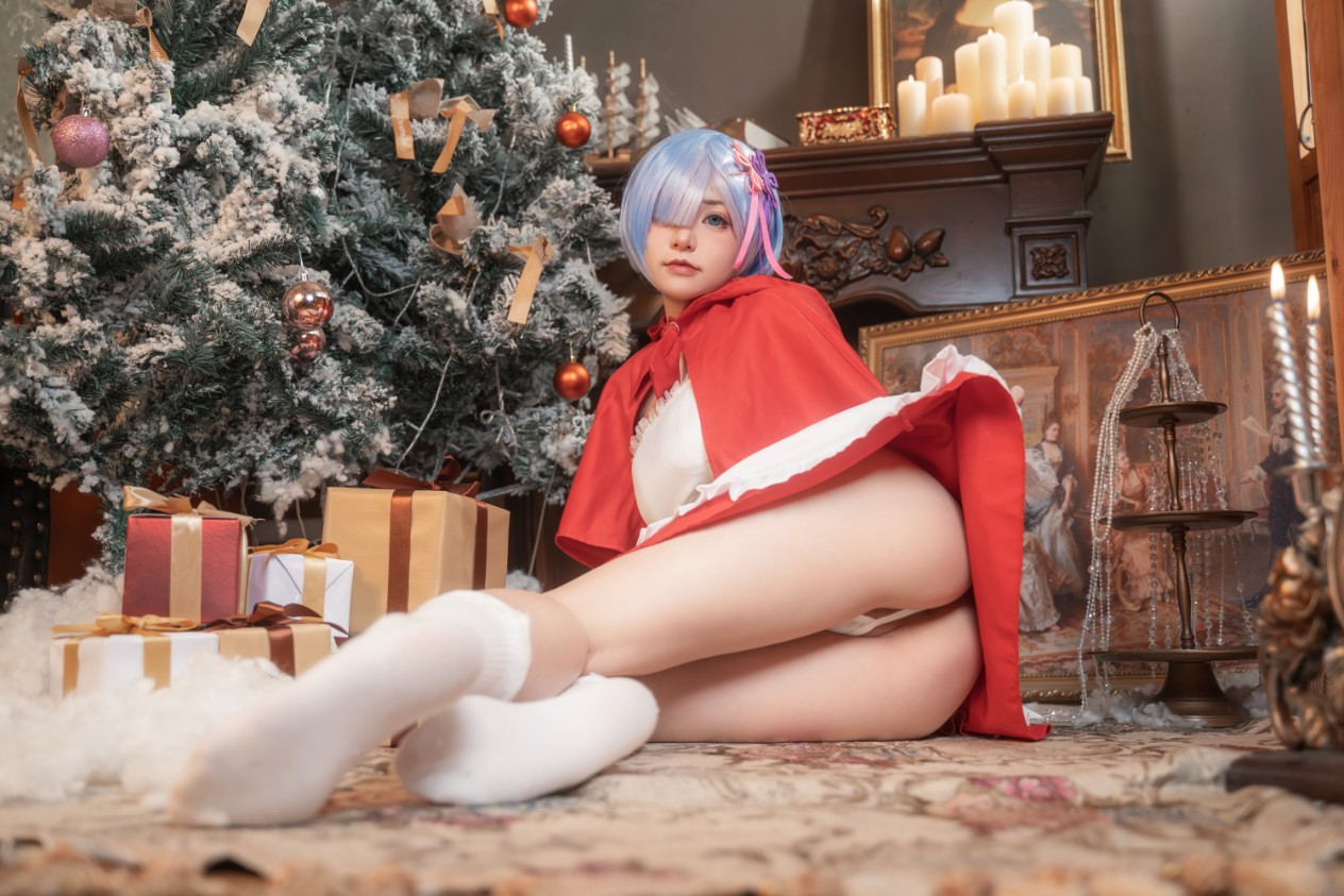 Nekokoyoshi 爆机少女喵小吉 cosplay Rem ReZero 34
