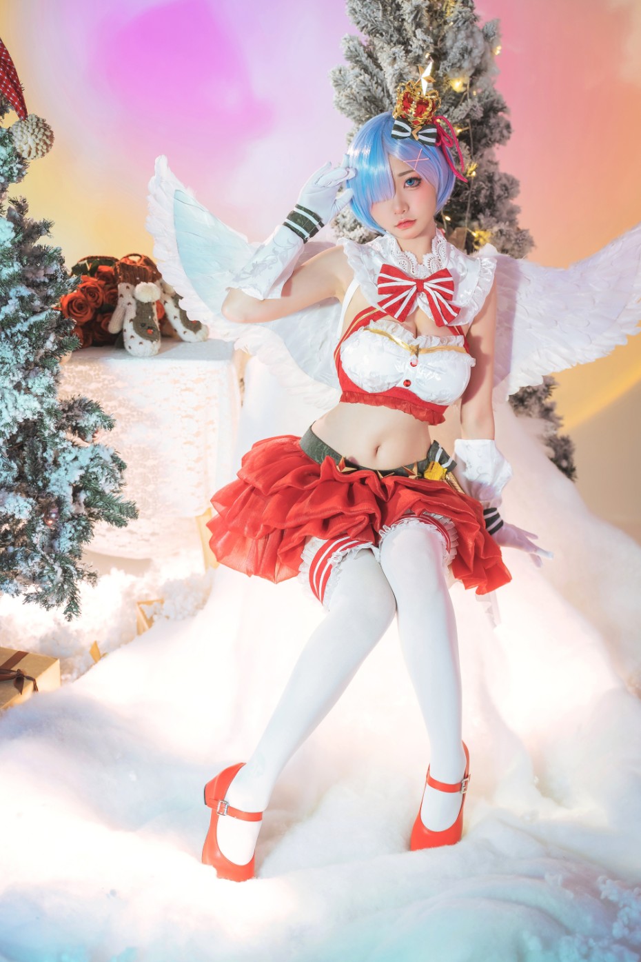 Nekokoyoshi 爆机少女喵小吉 cosplay Rem ReZero 5